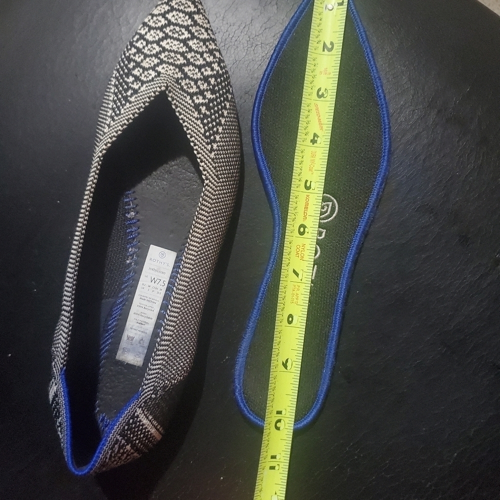 Rothy's Black and White *Retired* Python Point Size 7.5 - Picture 13 of 13